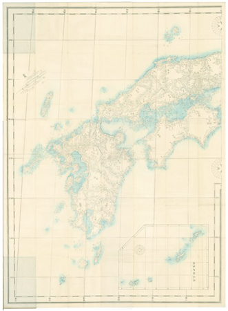 古地図　中等新地図　日本之部　冨山房　昭和9年発行 古地図コレクション（古地図資料閲覧サービス）