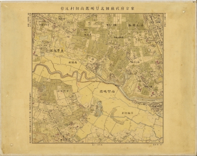 ● 古地図 一筆限実測地図 明治40年 埼玉県武蔵野国大里郡花國村 古文書 ○ 古地図 一筆限実測地図 明治40年 埼玉県武蔵野国大里郡花國村