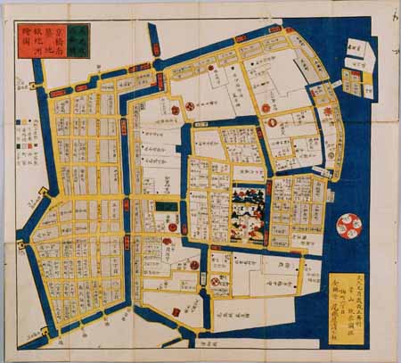 江戸切絵図【深川】尾張屋清七 古地図 本所深川絵図 江戸切絵図 尾張屋清七板 複製 / 地図のご購入は
