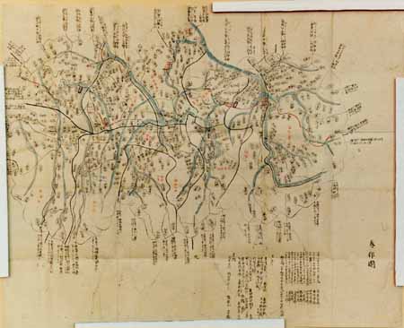 昭和4年発行　入間川町全図 三千分の一/郷土資料　アンティーク地図　戦前 昭和4年発行 入間川町全図 三千分の一/郷土資料 アンティーク