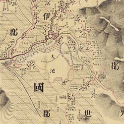 彩色見本(一部分)(第133図山城 河内・摂津)(彩色前)